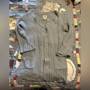 💥Elegant Gray Women's Cardigan Sweater